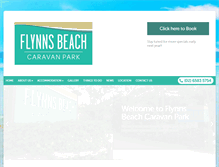 Tablet Screenshot of flynnsbeachcaravanpark.com.au